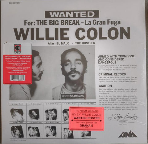 Willie Colon - Wanted By FBI / The Big Break - La Gran Fuga
