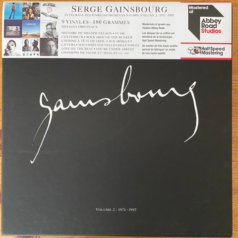 Serge Gainsbourg - Intégrale Des Enregistrements Studio, Volume 2 : 1971-1987