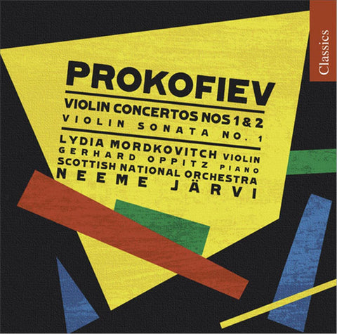 Prokofiev, Lydia Mordkovitch, Scottish National Orchestra, Neeme Järvi, Gerhard Oppitz - Violin Concertos Nos 1 & 2 - Violin Sonata No. 1