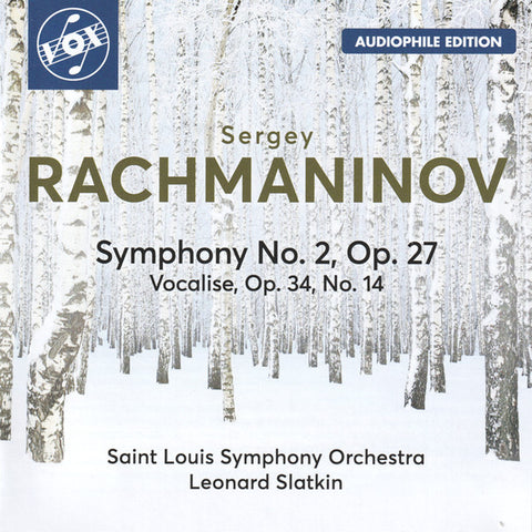 Sergey Rachmaninov, Leonard Slatkin, Saint Louis Symphony Orchestra - Symphony No. 2 In E Minor, Op. 27 / Vocalise, Op. 34, No. 14