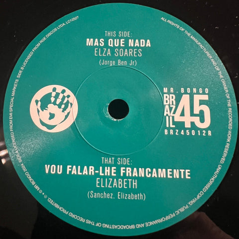 Elza Soares / Elizabeth - Mas Que Nada / Vou Falar-Lhe Francamente