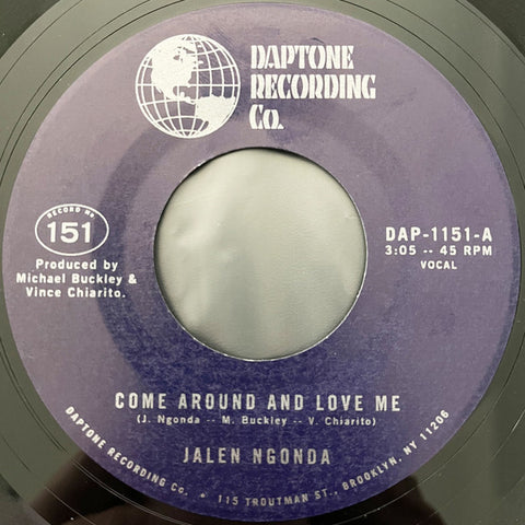 Jalen Ngonda - Come Around And Love Me / What Is Left To Do