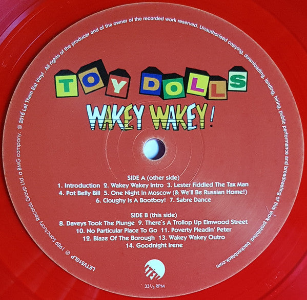 ⏺️ | Wakey Wakey! by Toy Dolls (Vinyl, 2017) | Lot Of Music