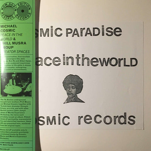Michael Cosmic & Phill Musra Group, - Cosmic Paradise - Peace In The World - Cosmic Records