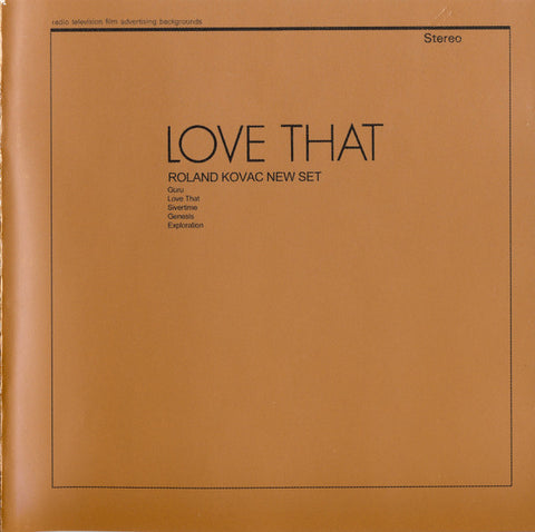 Roland Kovac New Set - Love That