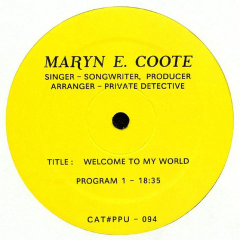 Maryn E. Coote - Welcome To My World