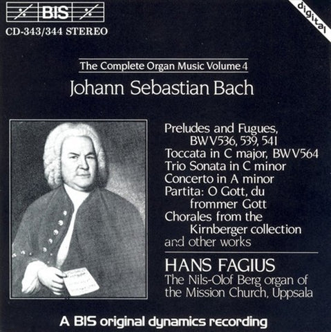 Johann Sebastian Bach / Hans Fagius - Preludes And Fugues / Toccata In C / Trio Sonata In C / Concerto In A / Partita: O Gott, Du Frommer Gott / Chorales From The Kirnberger Collection