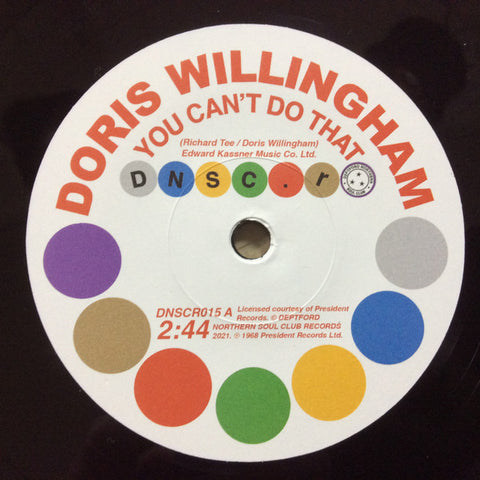 Doris Willingham / Pat Hervey - You Can't Do That / Can't Get You Out Of My Mind