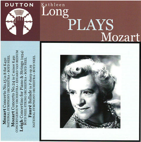 Kathleen Long, Mozart - Kathleen Long Plays Mozart