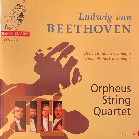 Ludwig van Beethoven - Orpheus String Quartet - Op. 18, No. 3 In D Major / Op. 59, No. 1 In F Major