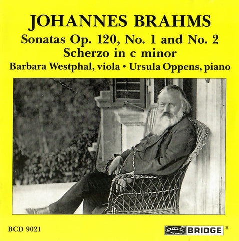 Johannes Brahms - Barbara Westphal, Ursula Oppens - Sonatas Op. 120, No. 1 And No. 2 / Scherzo In C Minor