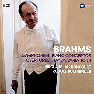 Brahms, Nikolaus Harnoncourt, Rudolf Buchbinder - Symphonies - Piano Concertos - Overtures - Haydn Variations