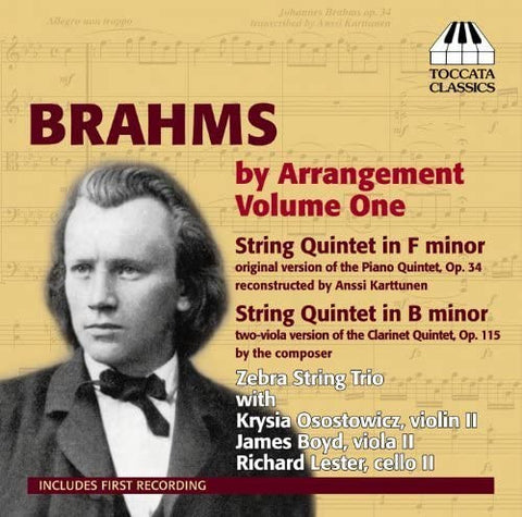 Brahms - Zebra String Trio With Krysia Osostowicz, James Boyd, Richard Lester - By Arrangement Volume One