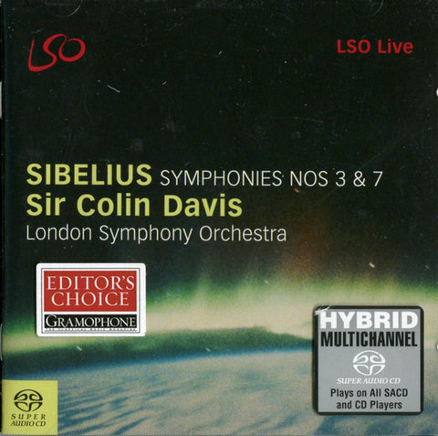Sibelius, Sir Colin Davis, London Symphony Orchestra - Symphonies Nos 3 & 7