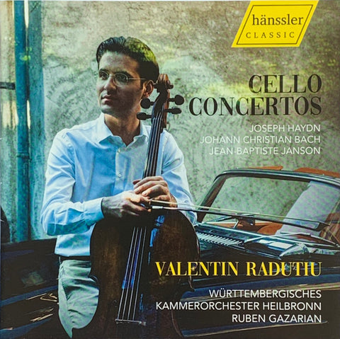 Valentin Radutiu, Württembergisches Kammerorchester Heilbronn, Ruben Gazarian, Joseph Haydn / Johann Christian Bach / Jean-Baptiste Janson - Cello Concertos