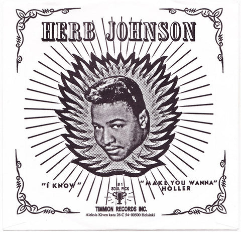 Herb Johnson - I Know / Make You Wanna Holler