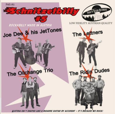 Joe Dee And His JetTones, The Oilchange Trio, The Ridin' Dudes, THE LETTNERS - SCHNITZELBILLY #5 Rockabilly made in Austria