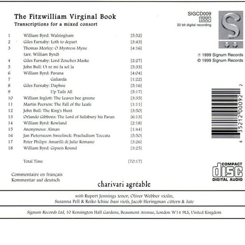 Charivari Agréable - The Fitzwilliam Virginal Book (Transcriptions For A Mixed Consort)