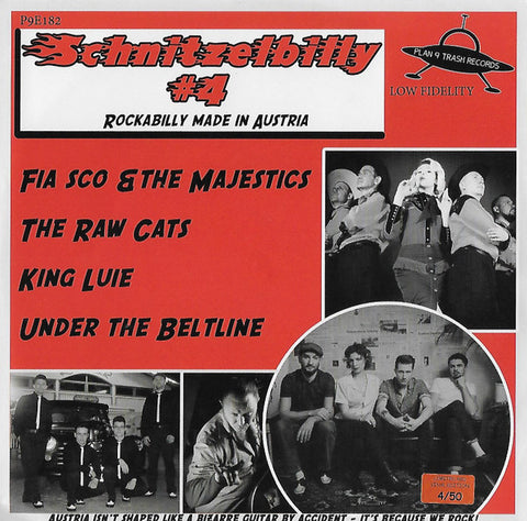 Fia Sco & The Majestics, The Raw Cats, King Luie, Under The Beltline - Schnitzelbilly #4 Rockabilly Made In Austria