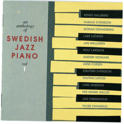 Various - An Antology Of Swedish Jazz Piano. Vol. 1