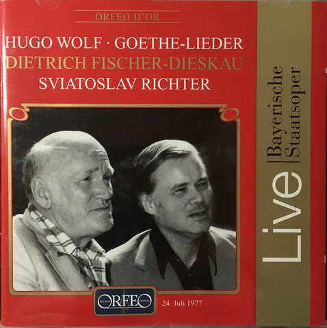 Hugo Wolf • Dietrich Fischer-Dieskau / Sviatoslav Richter - Goethe-Lieder