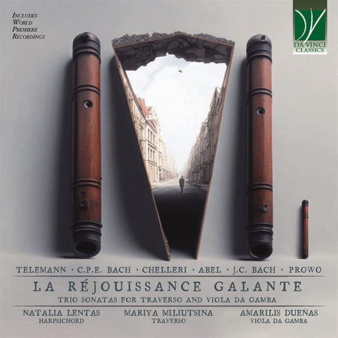 Telemann, C. P. E. Bach, Chelleri, Abel, J. C. Bach, Prowo - Natalia Lentas, Mariya Miliutsina, Amarilis Dueñas - La Réjouissance Galante (Trio Sonatas For Traverso And Viola Da Gamba)