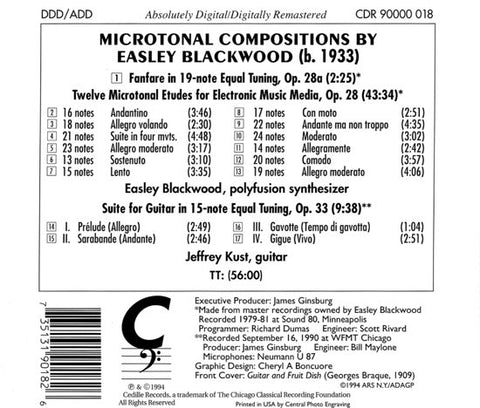 Easley Blackwood - Microtonal Compositions