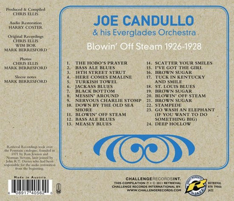 Joe Candullo & His Everglades Orchestra - Blowin' Off Steam 1926-1928