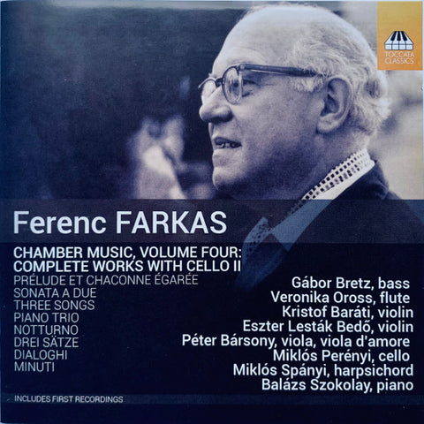 Ferenc Farkas - Complete Works With Cello II