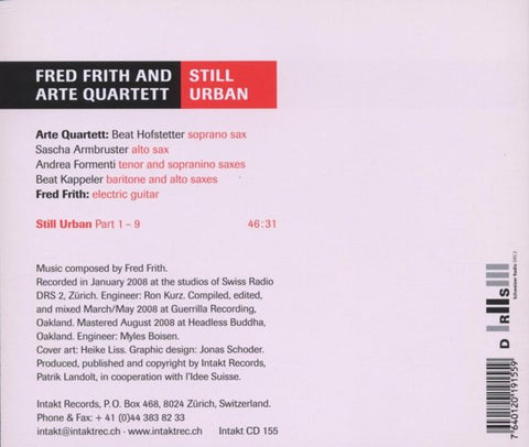 Fred Frith and Arte Quartett - Still Urban