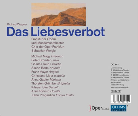 Richard Wagner - Frankfurter Opern- Und Museumsorchester, Chor Der Oper Frankfurt, Sebastian Weigle - Das Liebesverbot