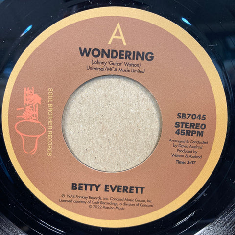 Betty Everett - Wondering / Try It, You'll Like It