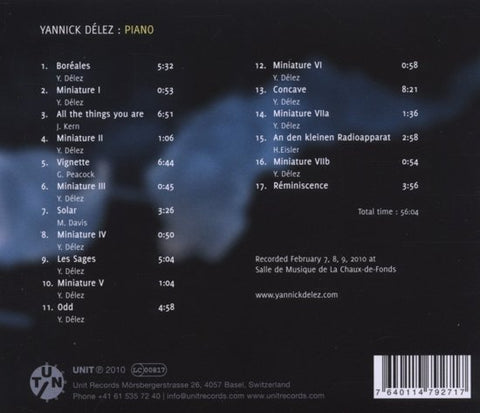 Yannick Délez - Boréales (Piano Solo)