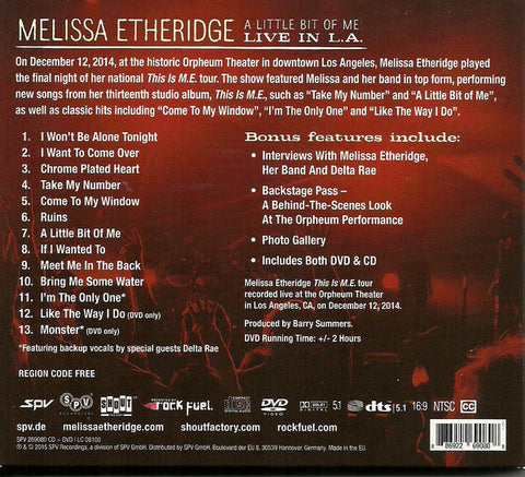 Melissa Etheridge - A Little Bit Of ME: Live In L.A.