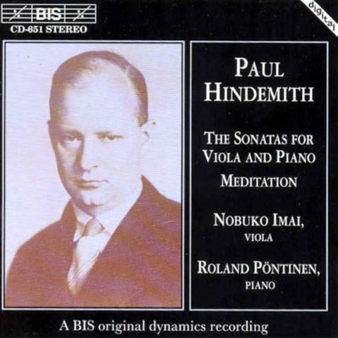 Paul Hindemith, Nobuko Imai, Roland Pöntinen - The Sonatas For Viola And Piano / Meditations
