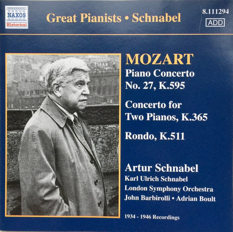 Artur Schnabel - Mozart