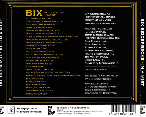Bix Beiderbecke - In A Mist