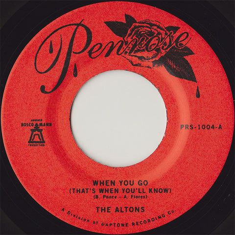 The Altons - When You Go (That's When You'll Know)