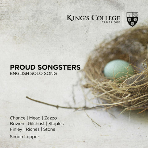 Michael Chance, Tim Mead, Lawrence Zazzo, Ruairi Bowen, James Gilchrist, Andrew Staples, Gerald Finley, Ashley Riches, Mark Stone, Simon Lepper - Proud Songsters: English Solo Song