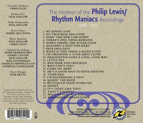 Philip Lewis - The Hottest Of The Philip Lewis/Rhythm Maniacs Recordings