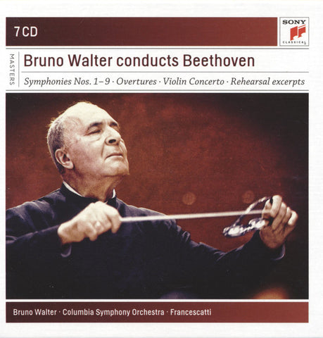 Bruno Walter Conducts Beethoven / Bruno Walter • Columbia Symphony Orchestra • Francescatti - Symphonies Nos. 1–9 • Overtures • Violin Concerto • Rehearsal Excerpts