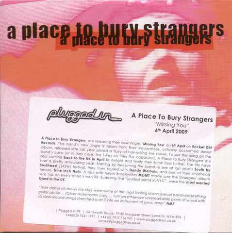A Place To Bury Strangers - Missing You