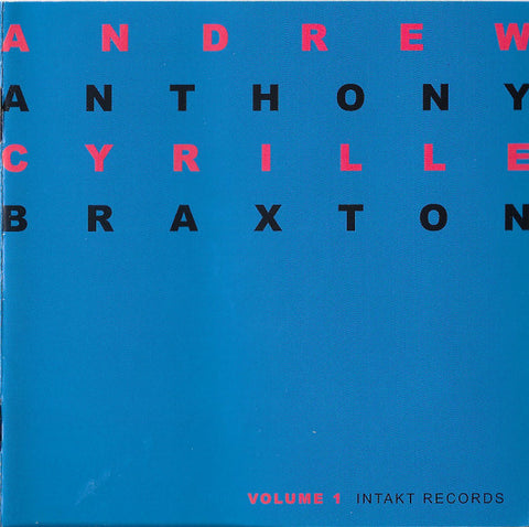 Andrew Cyrille / Anthony Braxton - Duo Palindrome 2002. Vol. 1