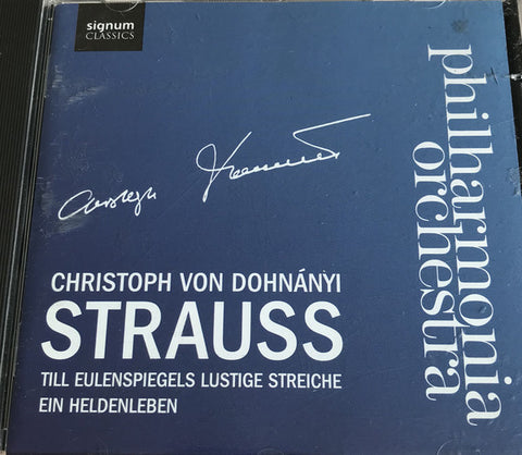 Christoph von Dohnányi, Philharmonia Orchestra, Richard Strauss - Till Eulenspiegels Lustig Sreiche, Ein Heldenleben