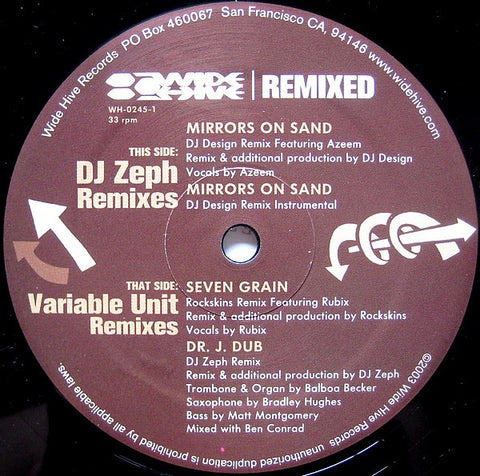 DJ Zeph, Variable Unit - Remixed