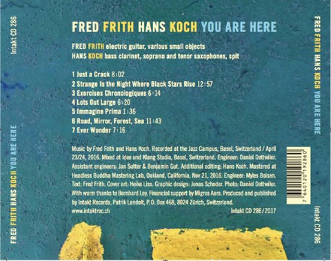 Fred Frith • Hans Koch - You Are Here