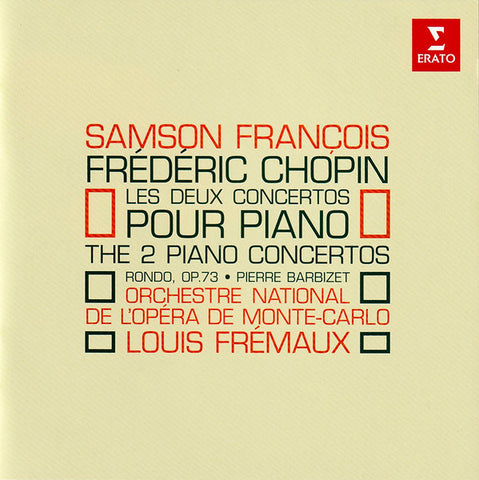 Samson François, Frederic Chopin, Orchestre National De L'Opera De Monte-Carlo, Louis Fremaux - Les Deux Concertos Pour Piano / The 2 Piano Concertos, Rondo Op.73