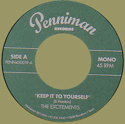The Excitements - Keep It To Yourself / Give It Back
