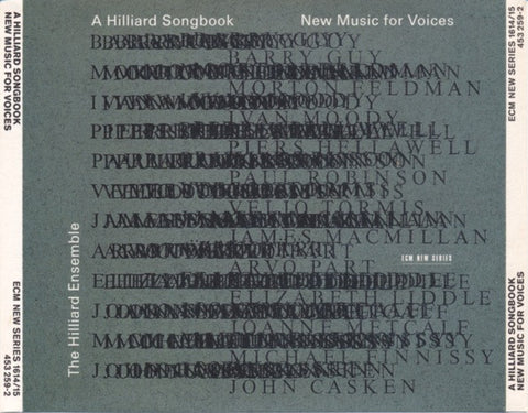 The Hilliard Ensemble - A Hilliard Songbook - New Music For Voices