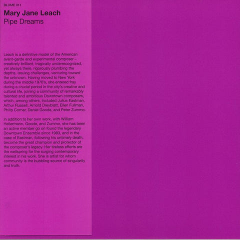 Mary Jane Leach - Pipe Dreams